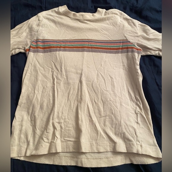 Madewell Recycled Cotton Placed-Stripe Relaxed Tee - Picture 5 of 8
